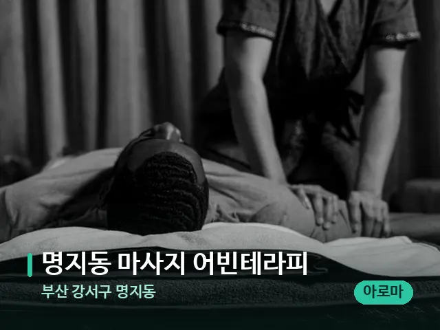 부산 강서구 명지동 명지동 마사지 어빈테라피 — 마사지 관리를 받는 장면